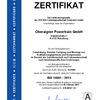 Zertifikat ISO 14001:2015 Oberaigner Powertrain