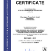 Certificate ISO 14001:2015 Oberaigner Powertrain